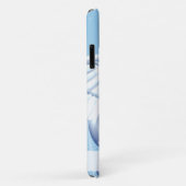 Medical White 3D Caduceus Blue Design Case-Mate iPhone Case (Achterkant/rechts)