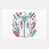 Medical Wrapping Paper - Syringe & Vial Art (Voorkant 3)