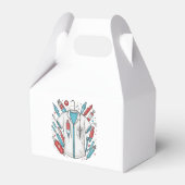 Medical Wrapping Paper - Syringe & Vial Art Bedankdoosjes (Achterkant)