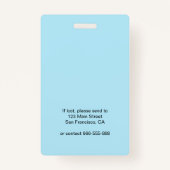 Medical Ziekenhuis Klinische foto ID Badge (Achterkant)