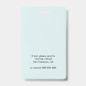 Medical Ziekenhuis Klinische foto ID Badge (Back)