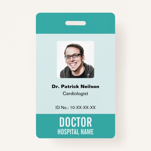 Medical Ziekenhuis Klinische foto ID Badge (Voorkant)