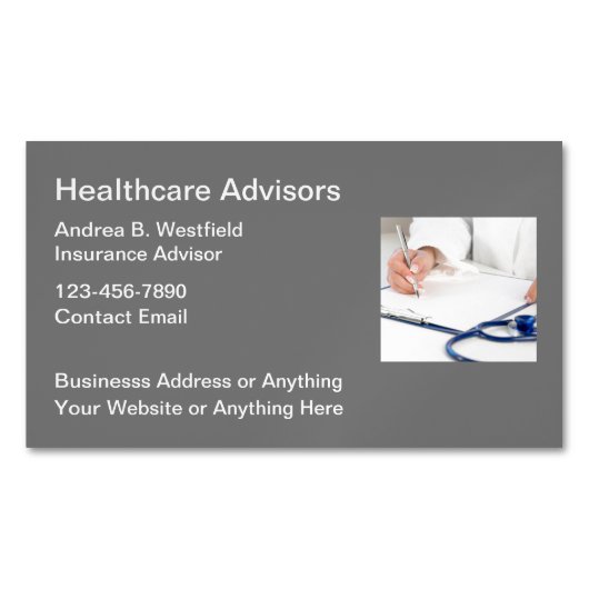 Medicare Advisor Visitekaartjes Magnets Magnetisch Visitekaartje (Voorkant)