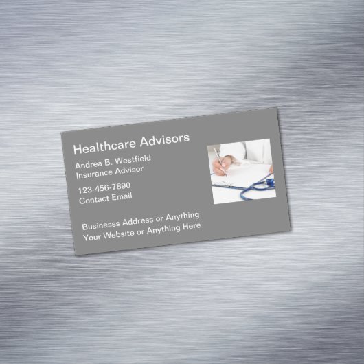 Medicare Advisor Visitekaartjes Magnets Magnetisch Visitekaartje (Voorbeeld)