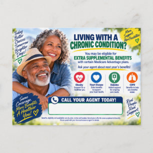 Medicare-chronischevoordeel-postkaart briefkaart