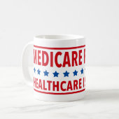 Medicare for All Healthcare is een juiste 11oz Mok (Voorkant links)