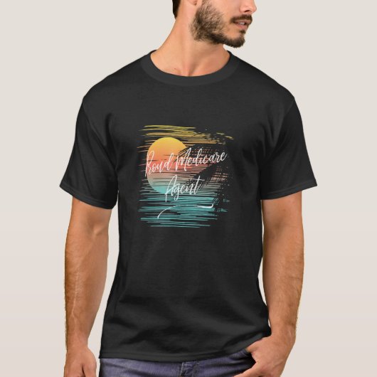 Medicare Insurance Agent Aep Idea Tropical Cruise T-shirt (Voorkant)