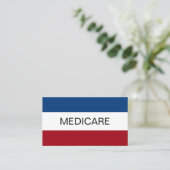 Medicare Insurance Agent Simple Visitekaartje (Staand voorkant)