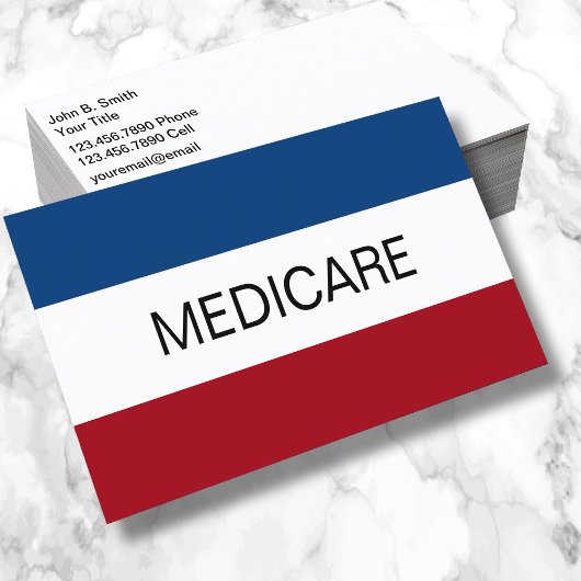 Medicare Insurance Agent Simple Visitekaartje