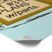 Medicare Joke Cartoon van Ric Leonard Poster (Hoek)