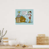 Medicare Joke Cartoon van Ric Leonard Poster (Keuken)