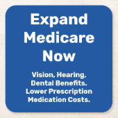 Medicare nu uitbreiden kartonnen onderzetters (Voorkant)
