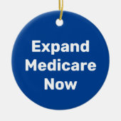 Medicare nu uitbreiden keramisch ornament (Voorkant)