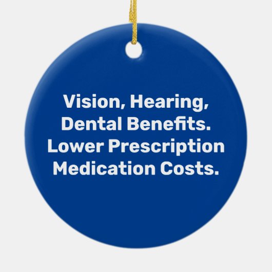 Medicare nu uitbreiden keramisch ornament (Achterkant)