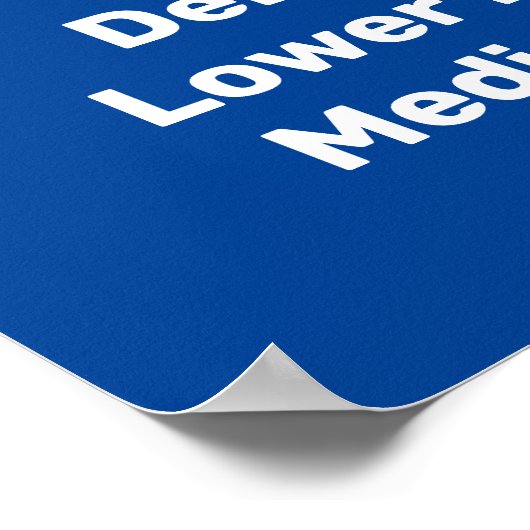 Medicare nu uitbreiden poster (Hoek)