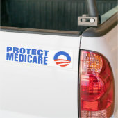 Medicare Obama 2012 beschermen Bumpersticker (Op Truck)