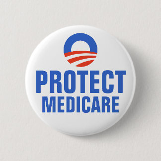 Medicare Obama 2012 beschermen Ronde Button 5,7 Cm