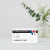 Medicare verzekeringsmakelaar visitekaartje (Staand voorkant)