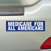 Medicare voor Alle Amerikanen Bumpersticker (Op auto)