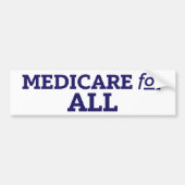 Medicare voor alle single-betaler universele gezon bumpersticker (Voorkant)