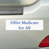 Medicare voor iedereen bumpersticker (Op auto)
