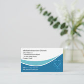 Medicare ziektekostenverzekeringsagent visitekaartje (Staand voorkant)