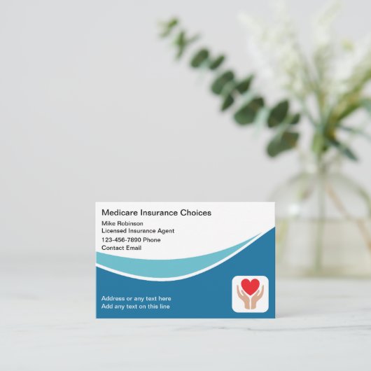Medicare Zorgverzekeraar Visitekaartje (Staand voorkant)