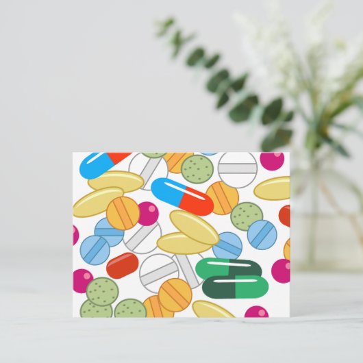 Medicatie Briefkaart (Staand voorkant)