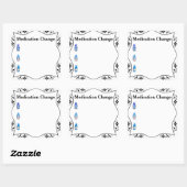 Medicatie Change Health Journal Vierkante Sticker (Vel)