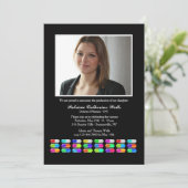 Medicatie Foto Afstuderen Uitnodiging (Staand voorkant)