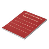 Medicatie Reminder-notebook Notitieblok (Linkerzijde)
