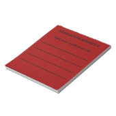 Medicatie Reminder-notebooks Notitieblok (Linkerzijde)