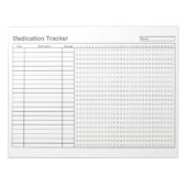 Medicatie Tracker Dagelijkse Logboek Notitieblok (Voorkant)