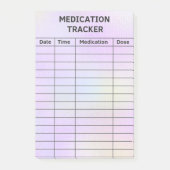 Medicatie Tracker Medical Checklist Post-it Notes (Voorkant)