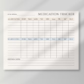Medicatie Tracker Tearaway Notitieblok