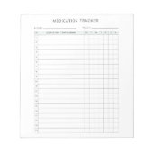 Medicatie Wekelijks Tracker Log Voorschrift Notitieblok (Voorkant)
