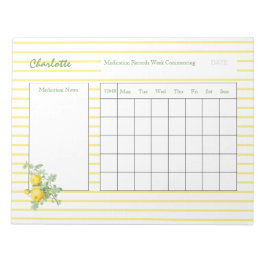 Medicatielogbestanden op maat notitieblok