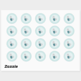 Medicatiepillen Ronde Sticker