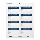 Medication Direction Patient Dosage Label (Full Sheet)