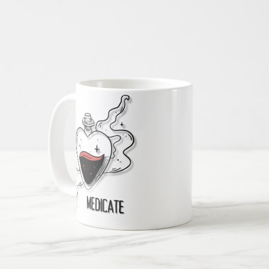 mediceren koffiemok (Voorkant links)