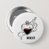 mediceren ronde button 7,6 cm (Voorkant /achterkant)