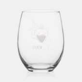 mediceren wijnglas zonder voet (Achterkant)