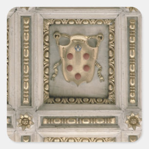 Medici-jas van de kerk vierkante sticker