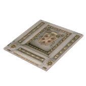 Medici-wapen, van de soffit van de kerk tegeltje (Zijkant)