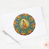 Medicijn Boeddha Mandala Kunst Ronde Stickers (Envelop)