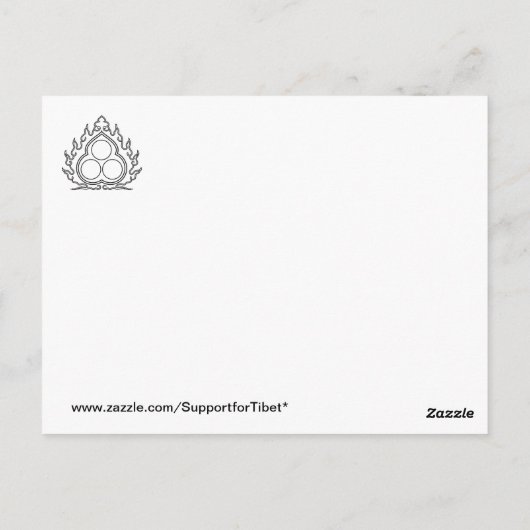 Medicijn Boeddha Tibetaans-Boeddhistisch Altaar Ka Briefkaart (Achterkant)