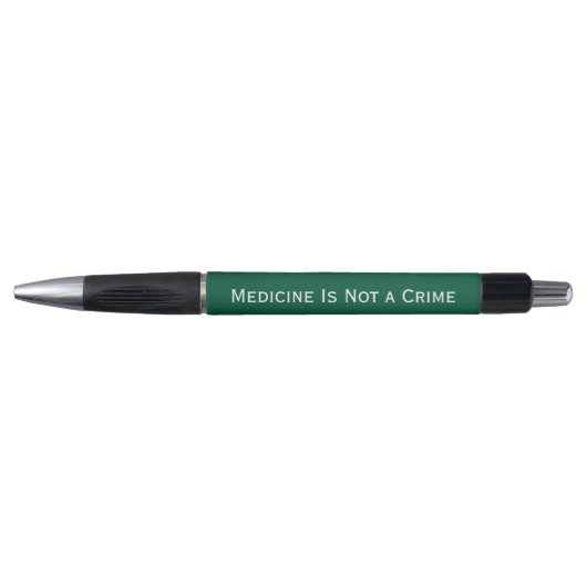 Medicijn Is Geen Misdaad – Elegante Statement Pen (Voorkant)