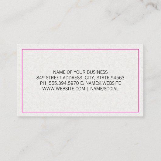 Medicijn Pil Visitekaartje (Achterkant)