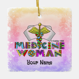 Medicijn vrouw keramisch ornament