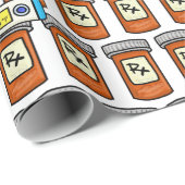 Medicijnen Thermometer Spuit Cadeaupapier (Rol Hoek)